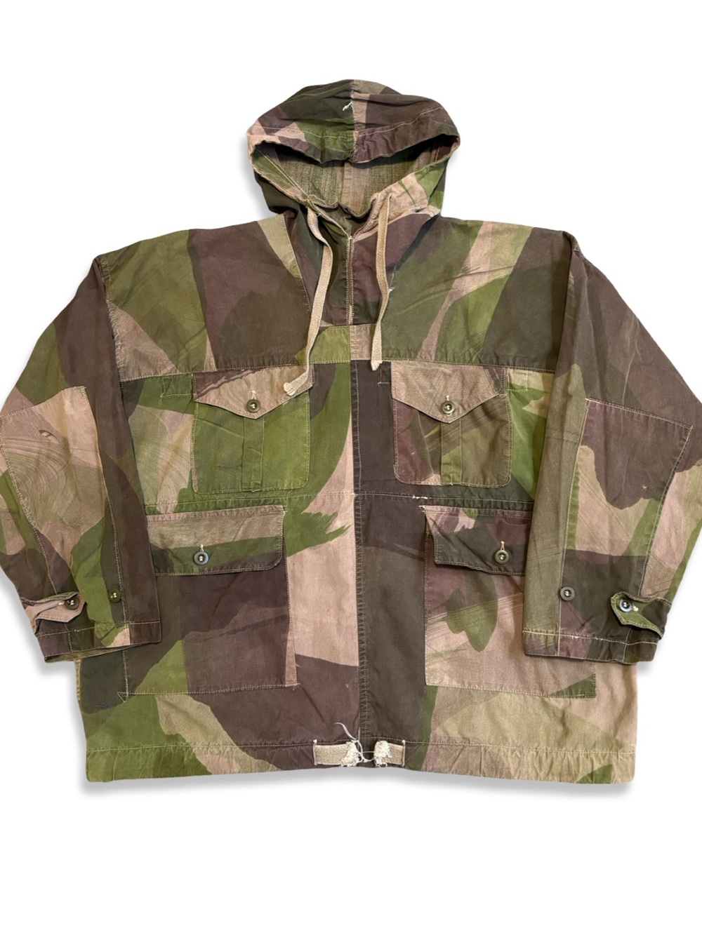 Rare Vintage Original WW2 Dated 1944 "SAS" Pattern Camouflage Windproof Smock